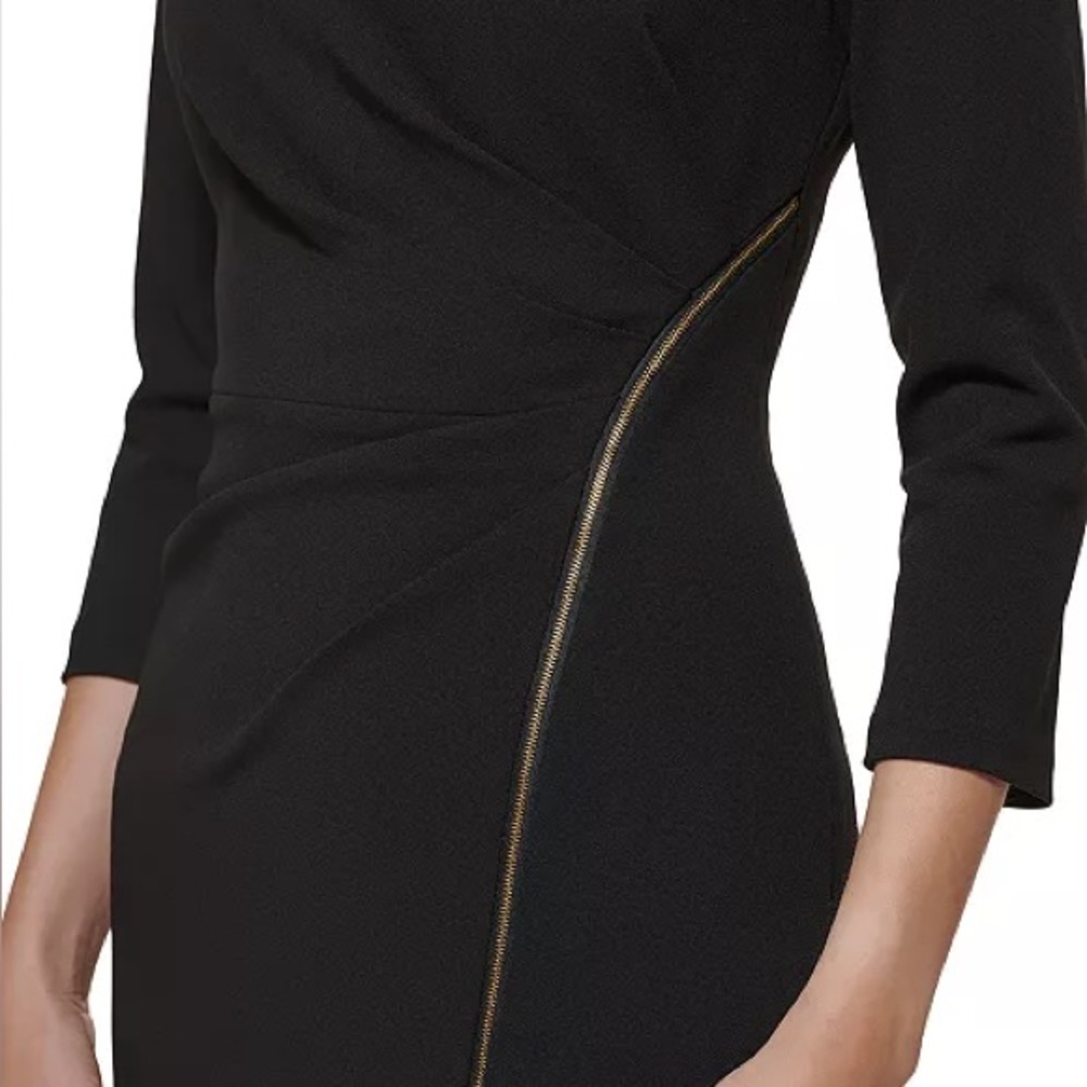 CALVIN KLEIN ZIP DETAIL DRESS - Picture 4 of 12
